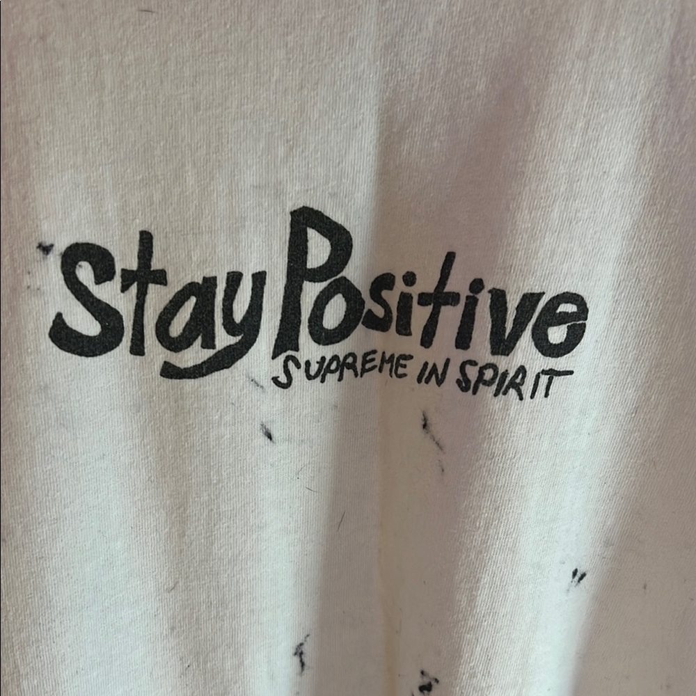 SUPREME STAY POSITIVE TEE SIZE XL - Picture 3 of 8